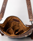American Darling Signature Crossbody Hand Tooled Saddle Blanket Genuine Leather Women Bag Western Handbag Purse