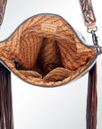 American Darling Signature Crossbody Hand Tooled Saddle Blanket Genuine Leather Women Bag Western Handbag Purse