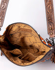 American Darling Signature Crossbody Hand Tooled Saddle Blanket Genuine Leather Women Bag Western Handbag Purse