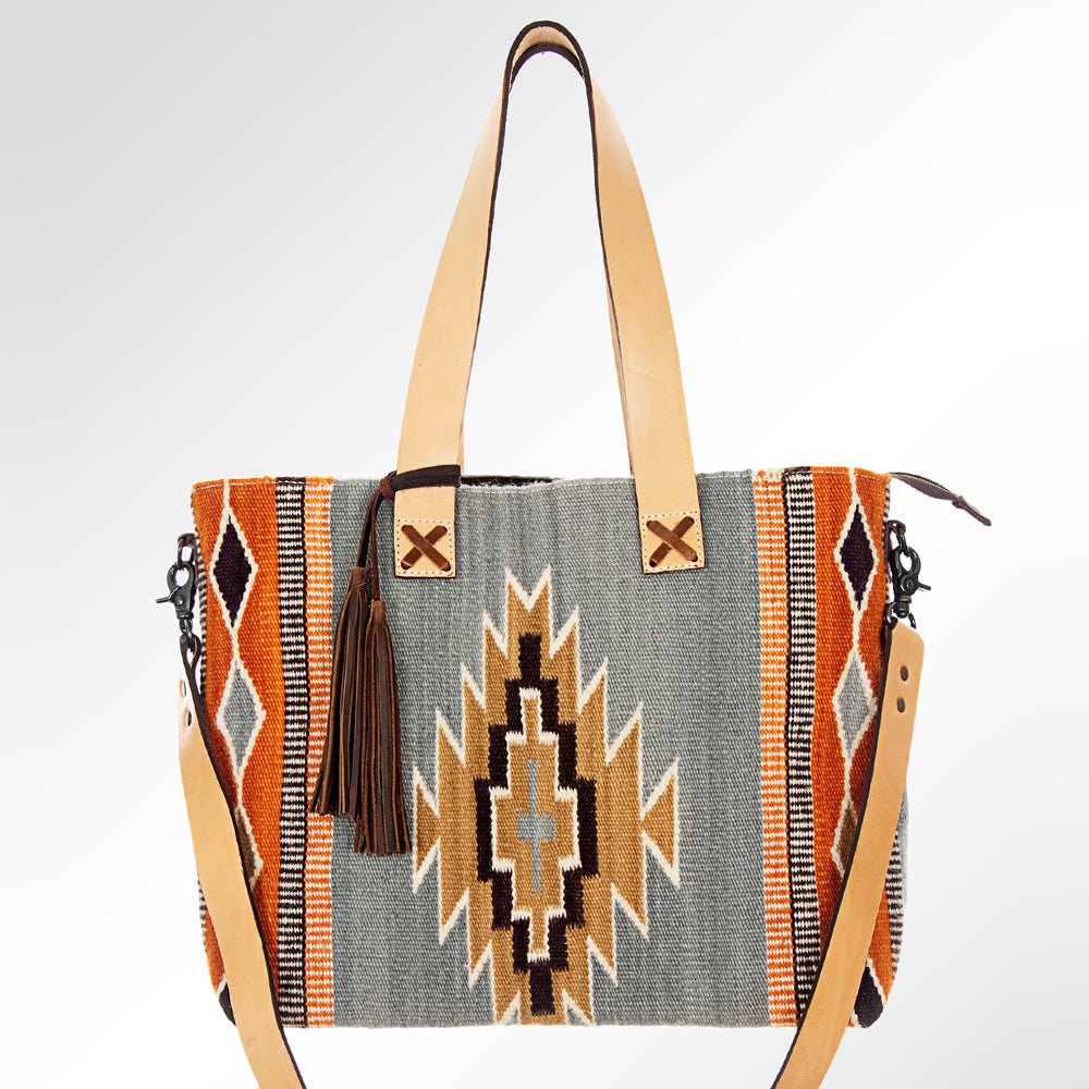 American Darling ADBG573D1 Tote Saddle Blanket Genuine Leather Women Bag Western Handbag Purse