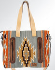American Darling ADBG573D1 Tote Saddle Blanket Genuine Leather Women Bag Western Handbag Purse