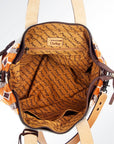 American Darling ADBG573D1 Tote Saddle Blanket Genuine Leather Women Bag Western Handbag Purse