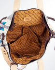 American Darling ADBG573D1 Tote Saddle Blanket Genuine Leather Women Bag Western Handbag Purse