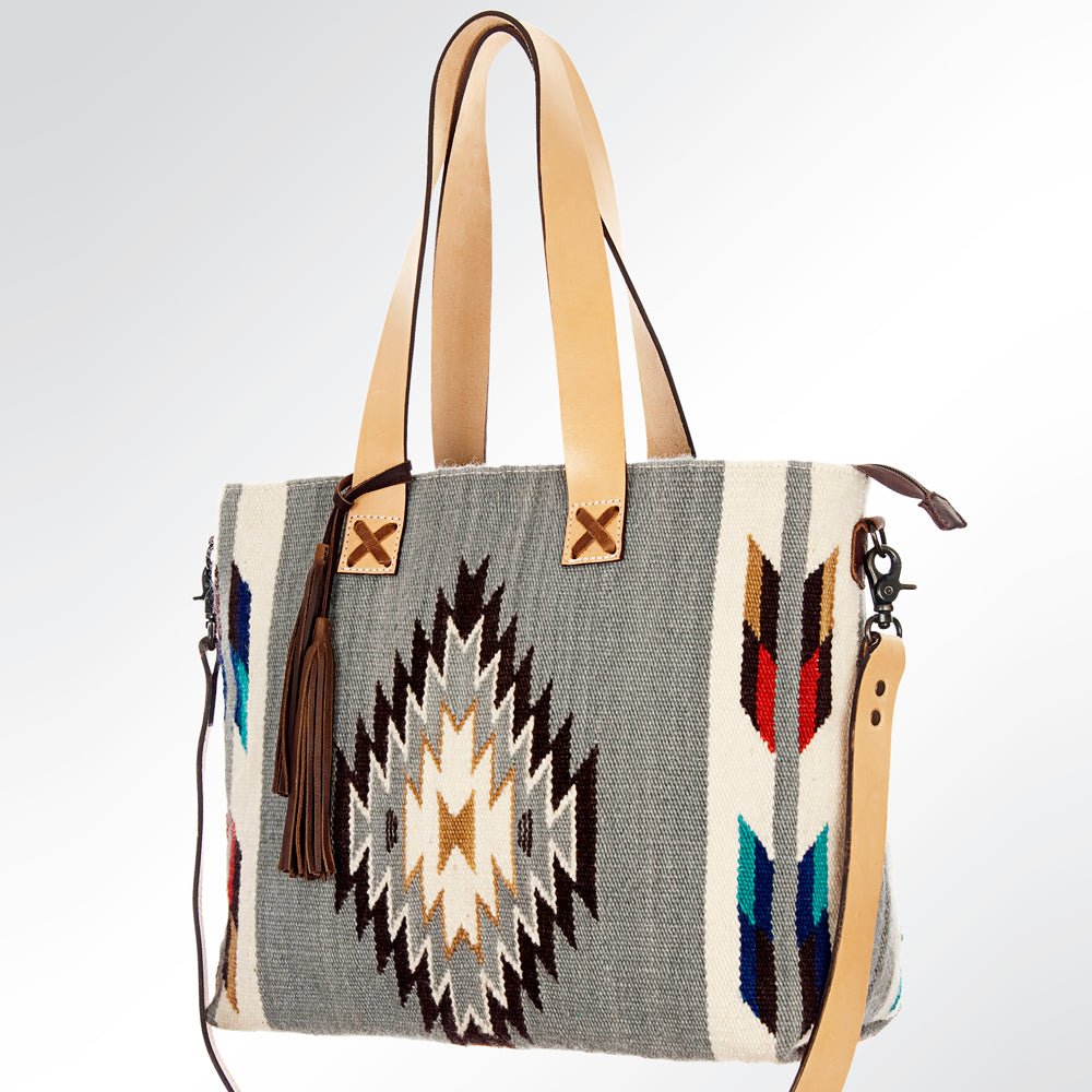American Darling ADBG573D1 Tote Saddle Blanket Genuine Leather Women Bag Western Handbag Purse