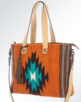 American Darling ADBG573D1 Tote Saddle Blanket Genuine Leather Women Bag Western Handbag Purse