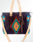 American Darling Tote Saddle Blanket Genuine Leather Women Bag Western Handbag Purse