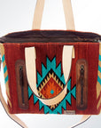 American Darling Tote Saddle Blanket Genuine Leather Women Bag Western Handbag Purse