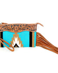 American Darling Wristlet Genuine Leather Women Bag W. Handbag Purse –