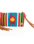 American Darling ADBG344TANDAR12 Wristlet Hand Tooled Saddle Blanket Genuine Leather Women Bag Western Handbag Purse