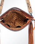 American Darling ADBG496A Clutch Hand Tooled Saddle Blanket Genuine Leather Women Bag Western Handbag Purse