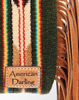 American Darling ADBG496A Clutch Hand Tooled Saddle Blanket Genuine Leather Women Bag Western Handbag Purse
