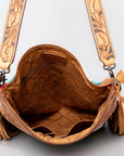 American Darling Signature Crossbody Hand Tooled Saddle Blanket Genuine Leather Women Bag Western Handbag Purse