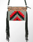 American Darling Cross Body Hand Tooled Saddle Blanket Genuine Leather Women Bag Western Handbag Purse
