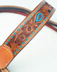 AMERICAN DARLING Western Horse Headstall American Leather Tan