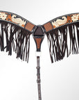 AMERICAN DARLING Western Horse Breast Collar American Leather Brown