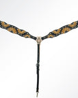 AMERICAN DARLING Western Horse One Ear Headstall Breast Collar Set Leather