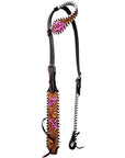 Bar H Equine Horse Leather One Ear Headstall