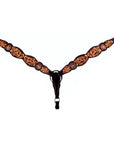 Bar H Equine Pinwheel Floral Hand Tooled Horse Western Leather One Ear Headstall Brown
