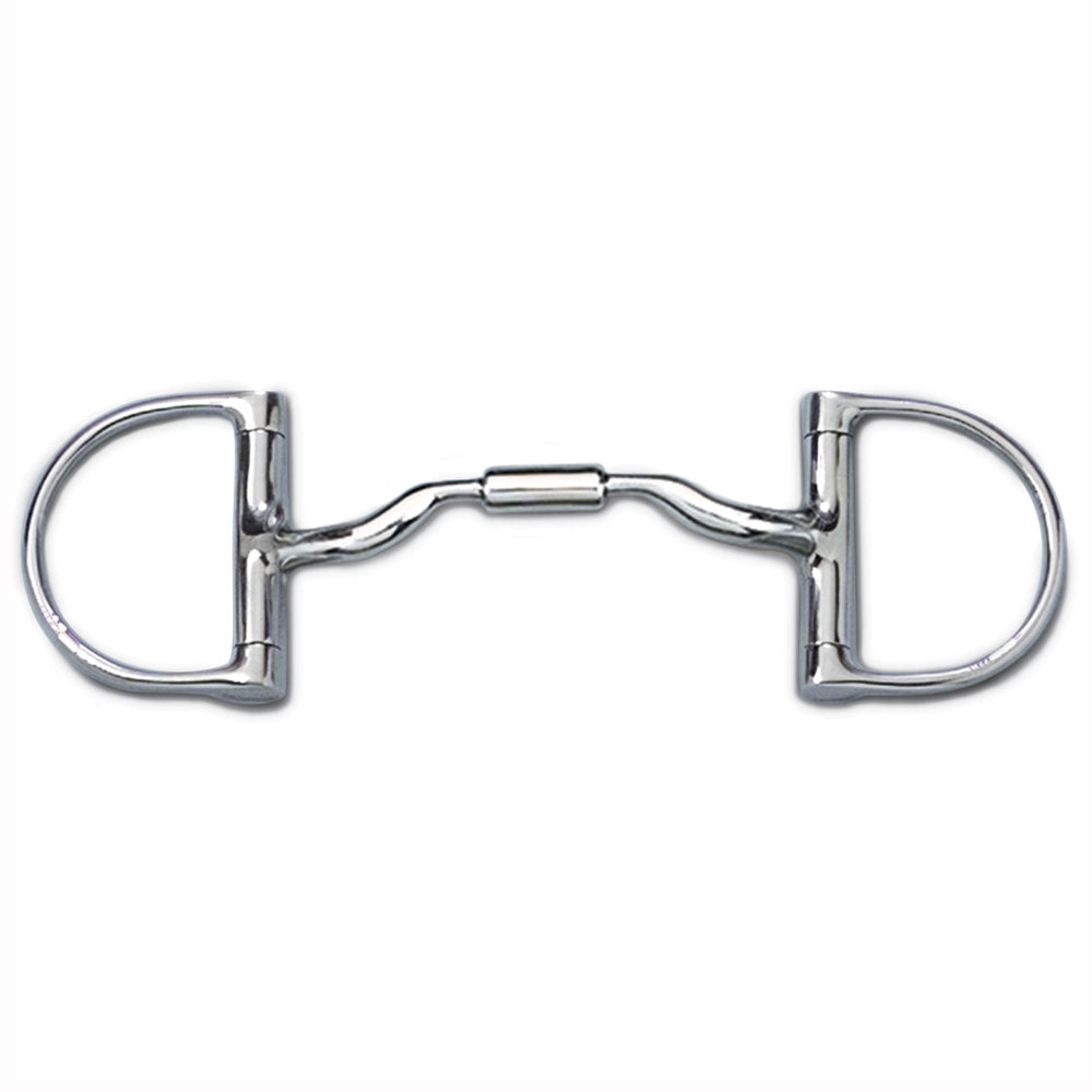 4 1/2 in Myler Dee H. Bit Snaffle Without Hooks Low Port Comfort –