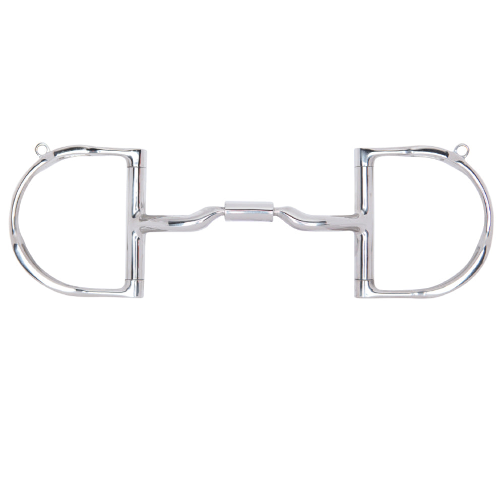 5 1/2 in Myler H. Bit Dee W/ Hooks Low Port Comfort Snaffle – Hilason