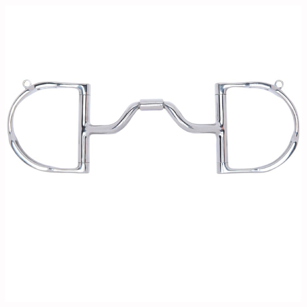 5 in Myler H. Bit Dee W/ Hooks Medium Wide Ported Barrel – Hilason