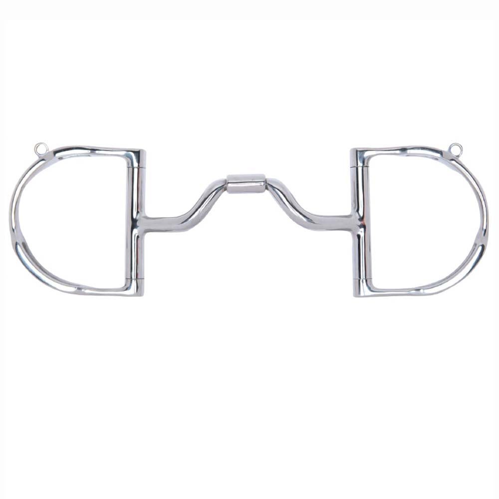 5 1/2 in Myler H. Bit Dee W/ Hooks Medium Wide Ported Barrel – Hilason