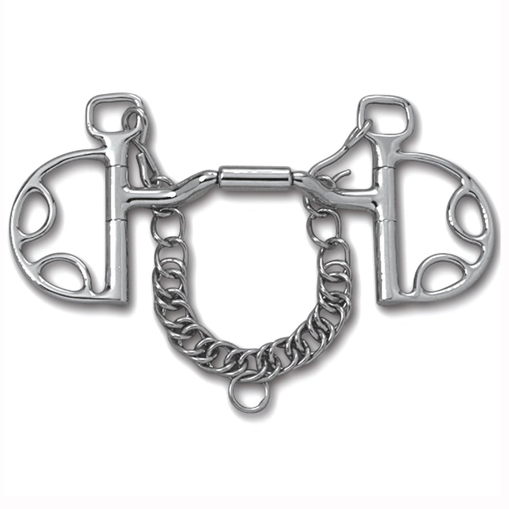 5 in Myler H. Bit Kimberwick Stainless Steel Forward Tilt Ported