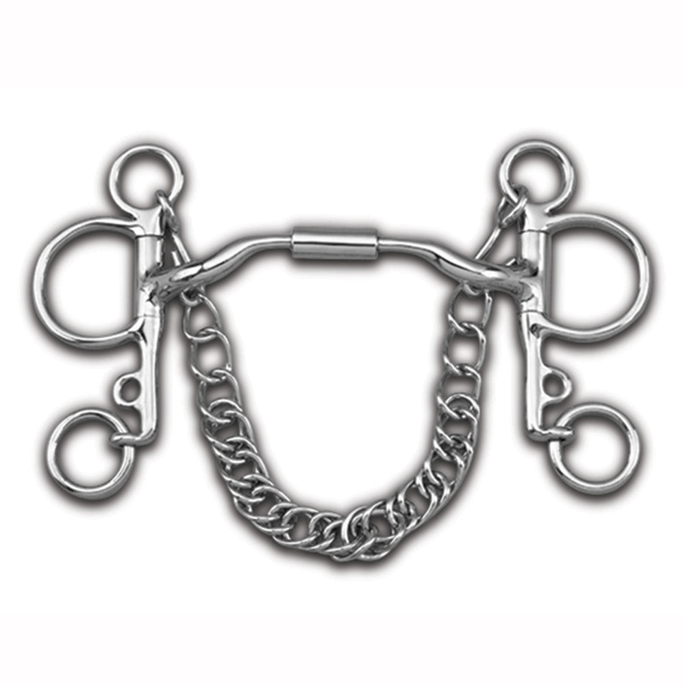 5 in Myler H. Bit Pelham Low Port Comfort Snaffle – Hilason