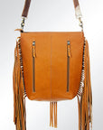 American Darling ADBGZ257TAW Messenger Hair-On Genuine Leather Women Bag Western Handbag Purse