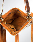 American Darling ADBGZ257TAW Messenger Hair-On Genuine Leather Women Bag Western Handbag Purse
