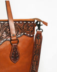 American Darling ADBGZ259 Tote Hand Tooled Genuine Leather Women Bag Western Handbag Purse