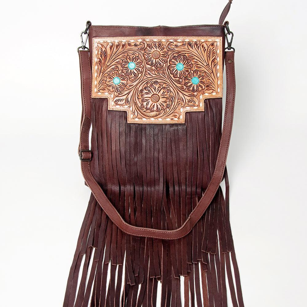 American Darling ADBGZ263 Crossbody Hand Tooled Genuine Leather Women Bag Western Handbag Purse