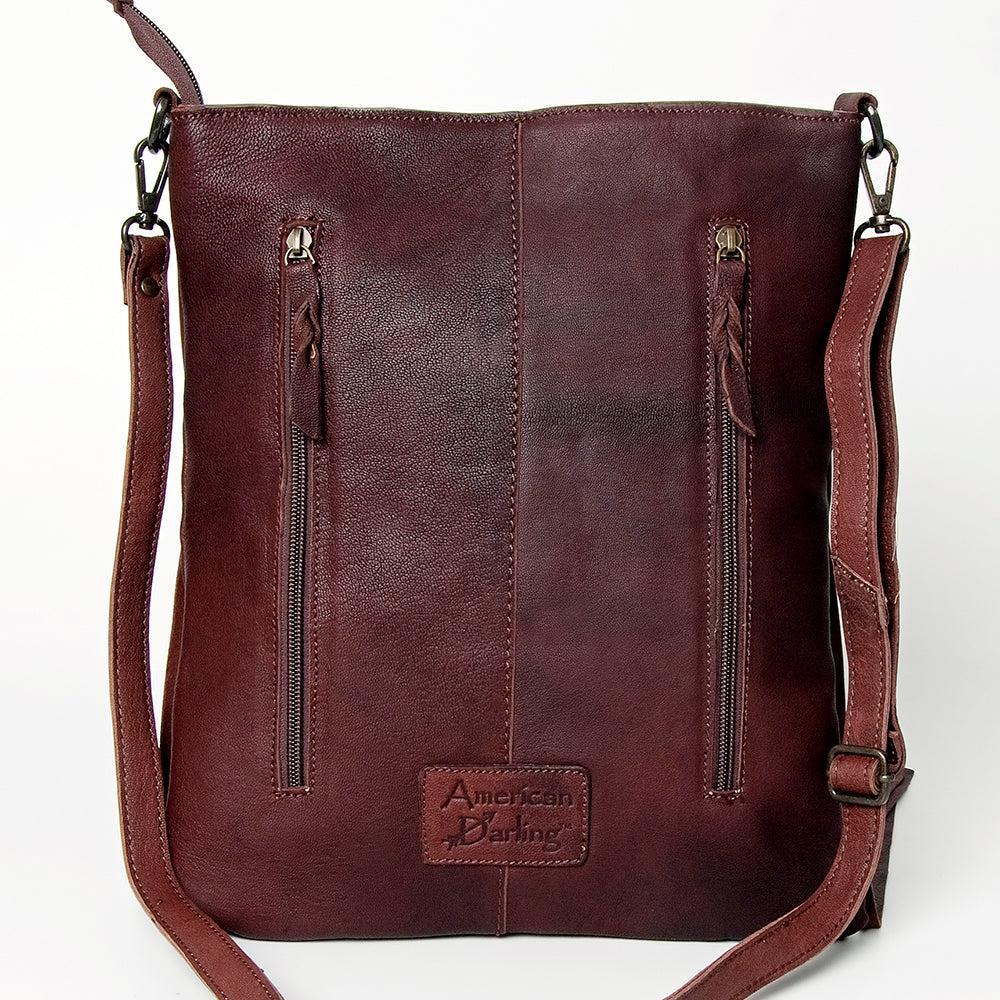American Darling ADBGZ263 Crossbody Hand Tooled Genuine Leather Women Bag Western Handbag Purse