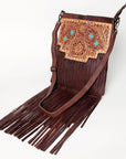 American Darling ADBGZ263 Crossbody Hand Tooled Genuine Leather Women Bag Western Handbag Purse