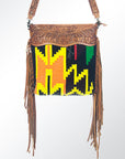 American Darling ADBGZ269 Signature Crossbody Hand Tooled Saddle Blanket Genuine Leather Women Bag Western Handbag Purse