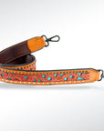 American Darling ADSTF131 Hand Tooled Genuine Leather Crossbody Handle Strap For Bags