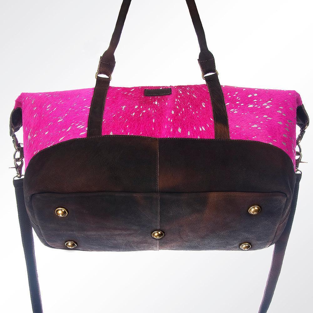 American Darling ADBGZ274 Duffel Hair-On Genuine Leather Women Bag Western Handbag Purse