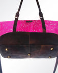 American Darling ADBGZ274 Duffel Hair-On Genuine Leather Women Bag Western Handbag Purse