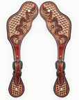 Durable Handcrafted PremiumLeather Spur Straps For Women Western Riding Show Rodeo