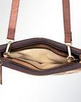 American Darling ADBGI119B Small Crossbody Hair On Genuine Leather Women Bag Western Handbag Purse