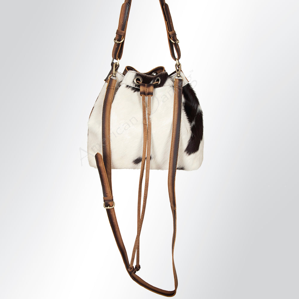 American Darling ADBGI125B Bucket Hair-On Genuine Leather Women Bag Western Handbag Purse