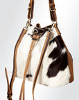 American Darling ADBGI125B Bucket Hair-On Genuine Leather Women Bag Western Handbag Purse