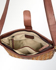 American Darling Women's Crossbody Bag Full Grain Genuine Leather Handbag and Ladies Purse