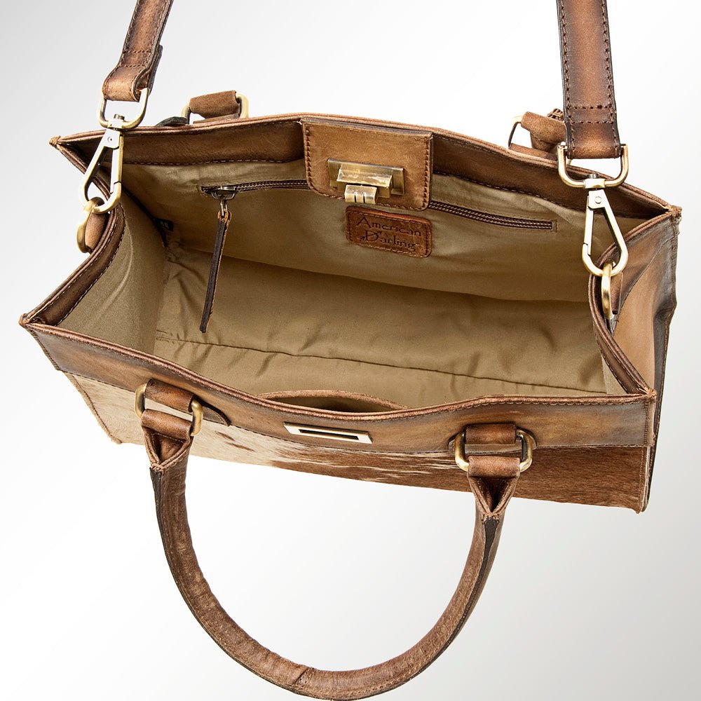 American Darling Women's Tote Hair - On Genuine Leather Handbag and Ladies Purse