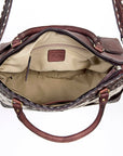 American Darling Tote Hand Tooled Hair On Genuine Leather Women Bag Western Handbag Purse