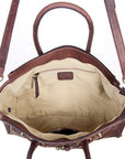 American Darling Tote Hand Tooled Hair On Genuine Leather Women Bag Western Handbag Purse