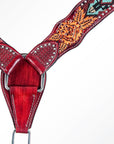 AMERICAN DARLING Western Horse Headstall Breast Collar Set American Leather