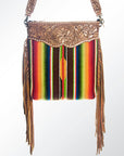 American Darling ADBGA116 Large Crossbody Hand Tooled Saddle Blanket Genuine Leather Women Bag Western Handbag Purse