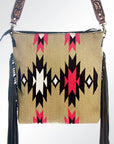 American Darling ADBGA119 Large Crossbody Hand Tooled Saddle Blanket Genuine Leather Women Bag Western Handbag Purse