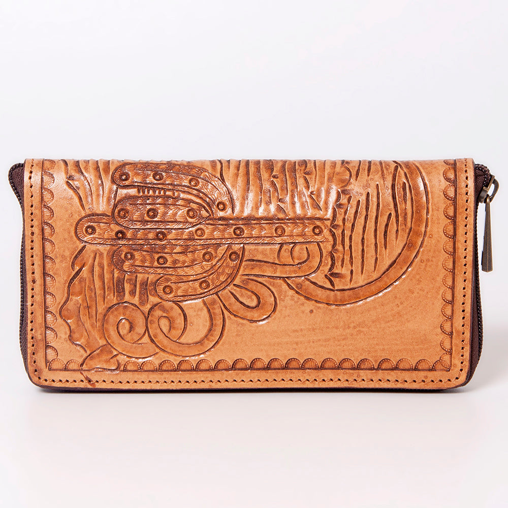 American Darling ADBGZ286 Wallet Hand Tooled Genuine Leather Women Bag Western Handbag Purse
